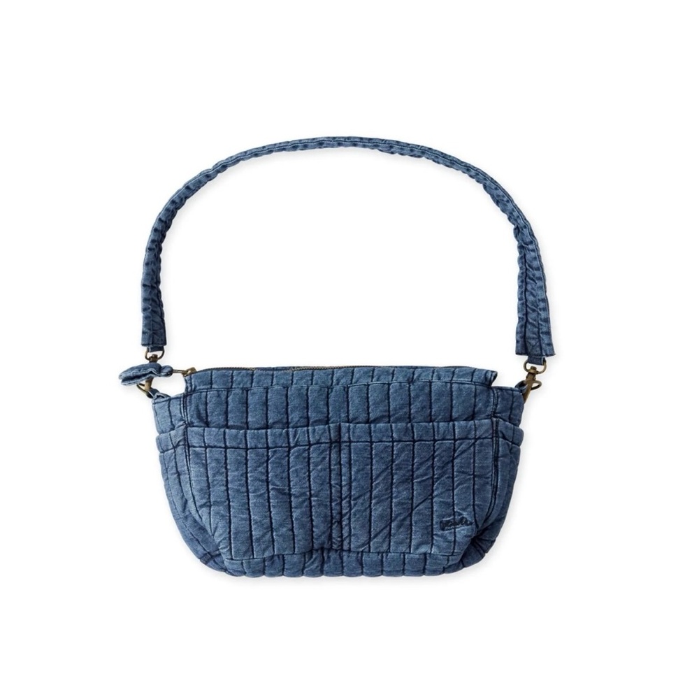 Quilted Blue Shoulder Bag
